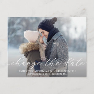 Landschaftliches Foto Hochzeit ändern das Datum Po Postkarte