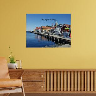 Landschaftliches Foto von Stavanger, Norwegen Poster