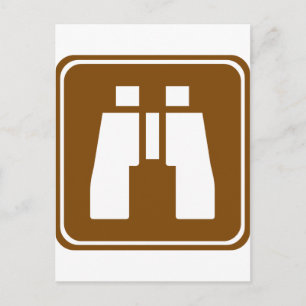 Landschaftliches Highway-Zeichen Postkarte