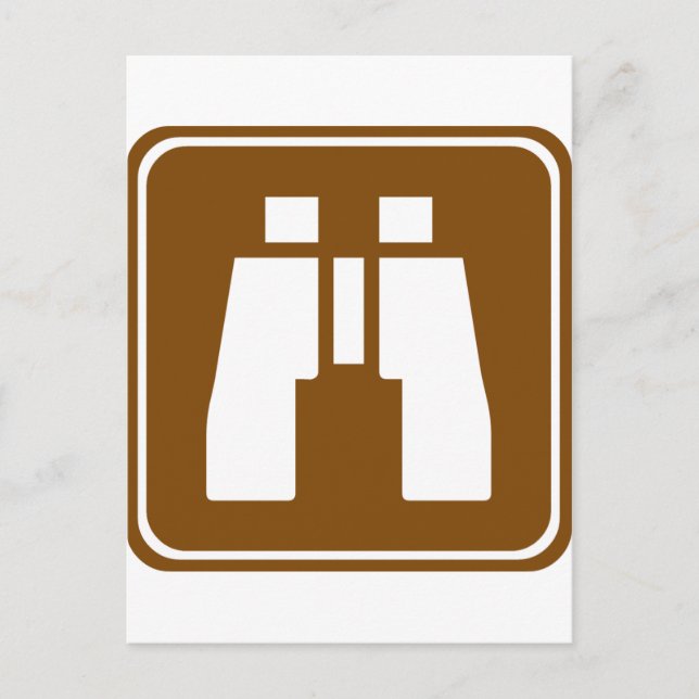 Landschaftliches Highway-Zeichen Postkarte (Vorderseite)