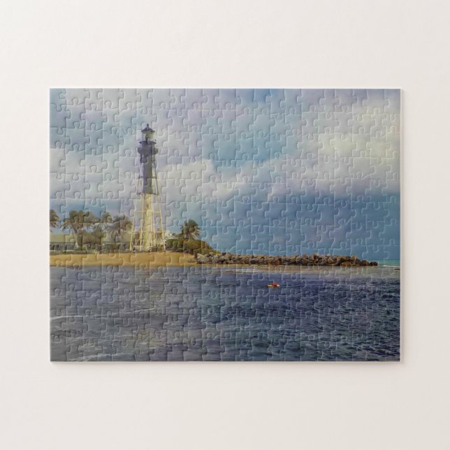 Landschaftliches Hillsboro Einlass-Licht Puzzle (Horizontal)