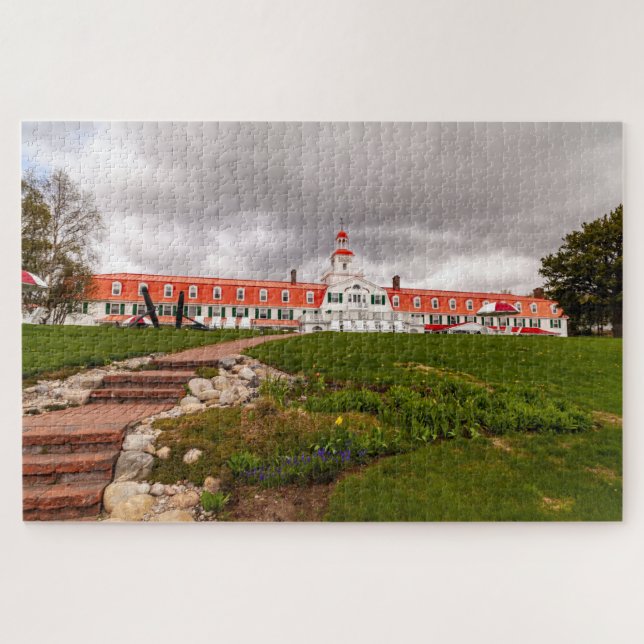 Landschaftliches Hotel Tadoussac in Quebec, Kanada Puzzle (Horizontal)