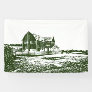 Landschaftliches Landschaftsbauernhaus im Landhaus Banner