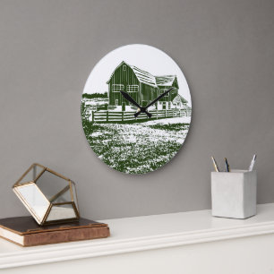 Landschaftliches Landschaftsbauernhaus im Landhaus Große Wanduhr