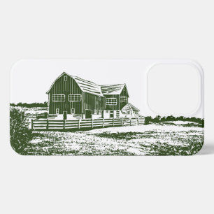 Landschaftliches Landschaftsbauernhaus im Landhaus iPhone 13 Pro Hülle