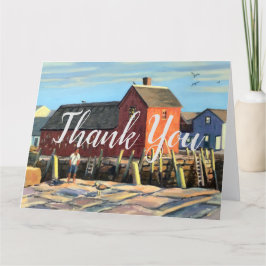 Landschaftliches Motiv #1 Rockport Fishing Shack D Dankeskarte
