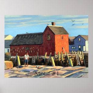 Landschaftliches Motiv #1 Rockport Fishing Shack Poster