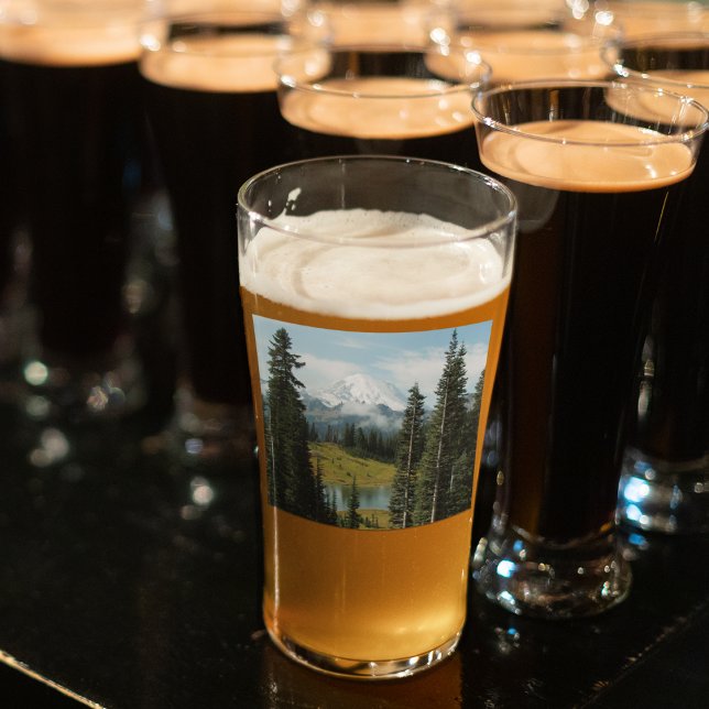 Landschaftliches Mount Rainier Landscape Foto Glas (In Situ)