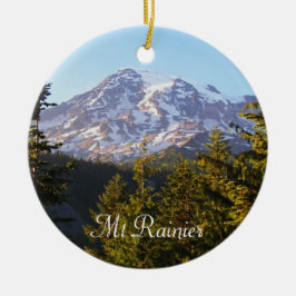 Landschaftliches Rainier-Foto Keramik Ornament