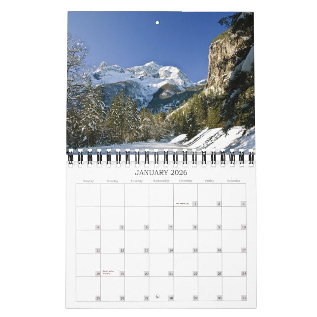 Landschaftliches Salzkammergut Kalender (Jan 2026)