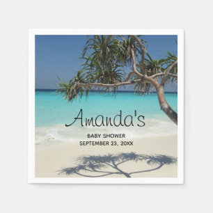 Landschaftliches Tropical Beach Ocean Paradise Bab Serviette