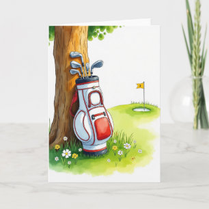 Landschaftliches Vatertag Golfkarte Karte