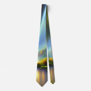 Landschaftliches Wasserfall Landschaft Kunst, Dich Krawatte