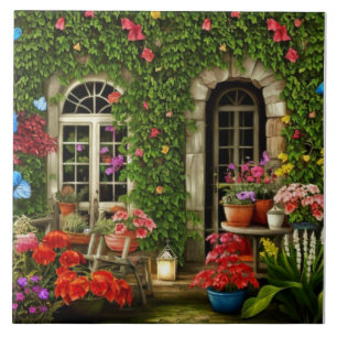 Landschaftliches Zuhause-Außendesign Fliese