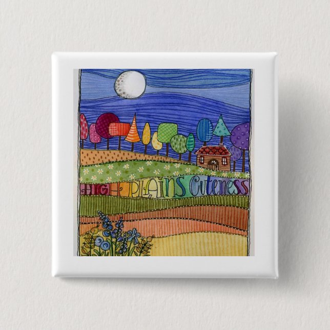 Landschafts-Schaltfläche Button (Vorderseite)