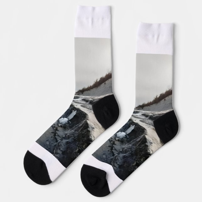 Landschafts-Socken Socken (Linkes Detail)