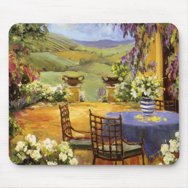 Landschafts-Terrasse Mousepad (Vorne)