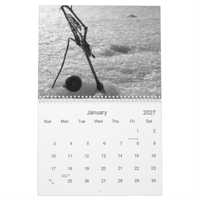 Landschafts-themenorientierter Kalender (Jan 2027)