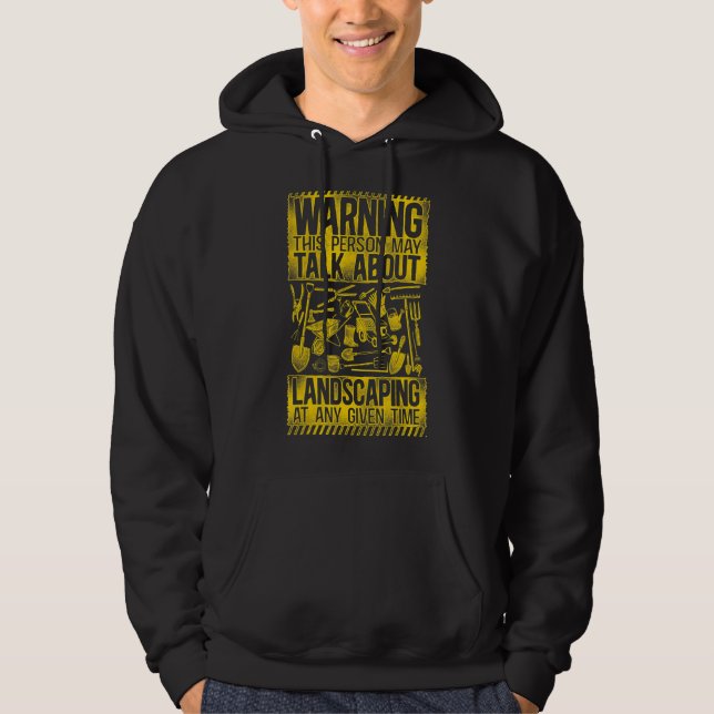 Landschaftsarchitekt Vintag Hoodie (Vorderseite)