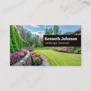 Landschaftsarchitektur Garten und Garten Visitenkarte