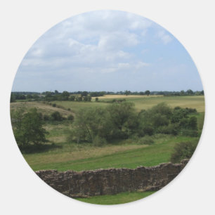 Landschaftsaufkleber Runder Aufkleber