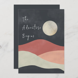 Landschaftsberg Das Abenteuer fängt Hochzeit an Einladung