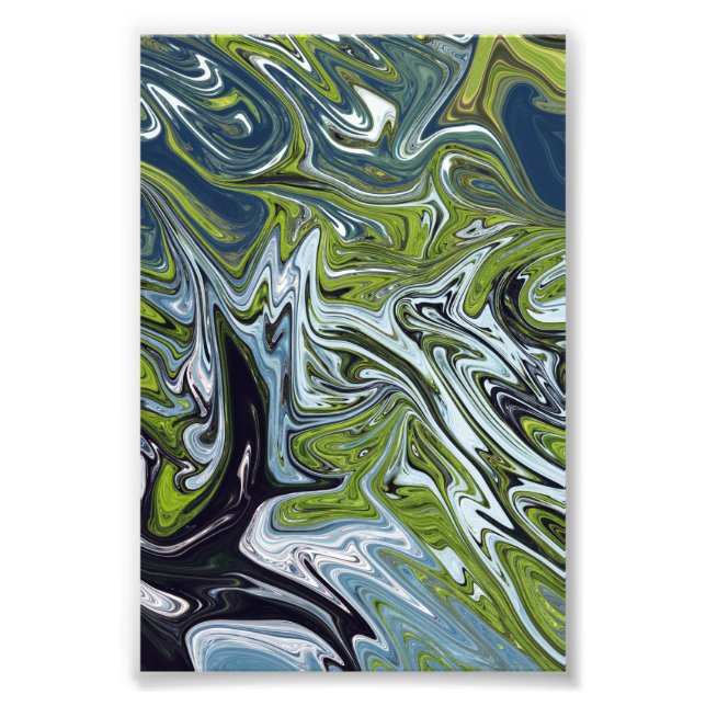 Landschaftsbild Abstrakte Malerei | Beste Kunst Fotodruck (Vorne)