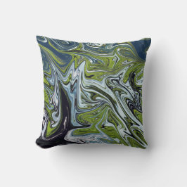 Landschaftsbild Abstrakte Malerei | Beste Kunst Kissen