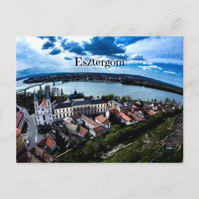 Landschaftsbild Esztergom Postkarte (Vorderseite)