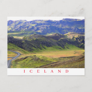 Landschaftsbild Island Postkarte