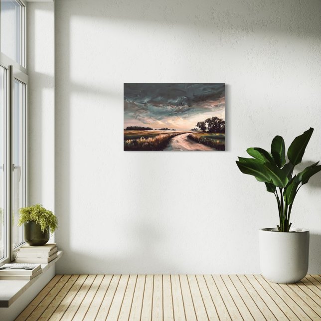 Landschaftsbild Kunst | Rollsturm Leinwanddruck (Von Creator hochgeladen)
