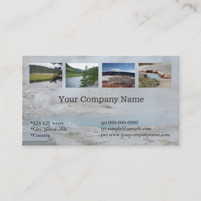 Landschaftsbild, persönliches Foto beruflich Visitenkarte (Vorderseite)