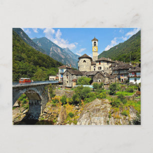 Landschaftsbild Tessin, Schweiz Postkarte