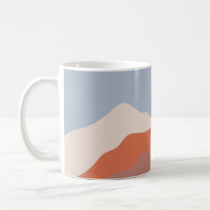 Landschaftsbilder Mitte des Jahrhunderts, minimali Kaffeetasse