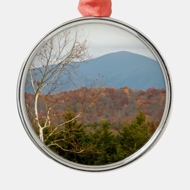 LandschaftsFoto Shenandoah blaues Ridge-Bergva Ornament Aus Metall (Vorne)