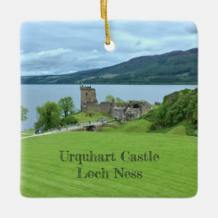 LandschaftsFoto Urquhart Schloss-Loch Ness Keramikornament