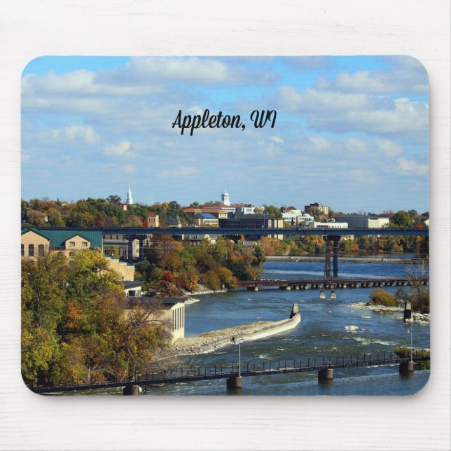 Landschaftsfoto von Appleton, Wisconsin Mousepad (Vorne)