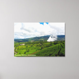 Landschaftsfotografie der Teeplantage Mountain Hil Leinwanddruck