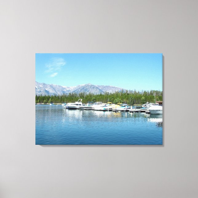 Landschaftsfotografie des Grand Teton Nationalpark Leinwanddruck (Vorderseite)