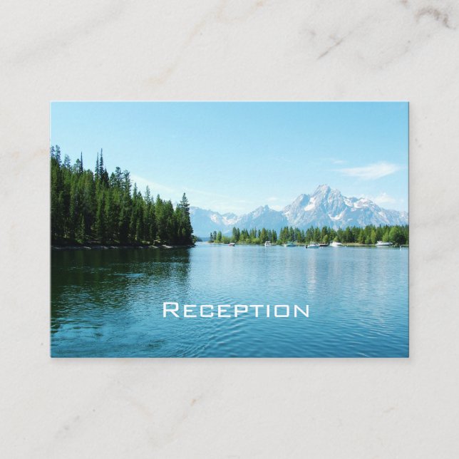 Landschaftsfotografie Hochzeitskarten. Begleitkarte (Vorderseite)