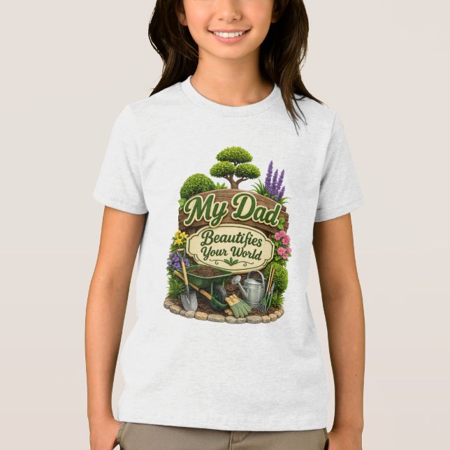 Landschaftsgärtner (2) Tri-Blend shirt (Vorderseite)