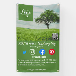 Landschaftsgärtnerbaum-Chirurg Flyer Banner