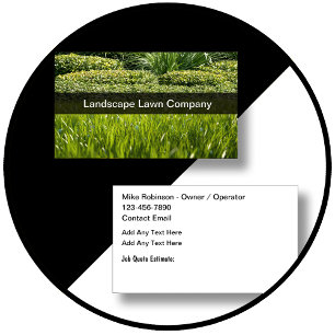 Landschaftsgärtnerei - New Business Cards Visitenkarte