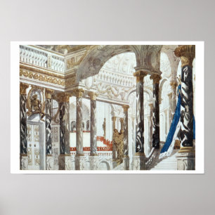 Landschaftsgestaltung für die Taufe, vom Schlafbea Poster