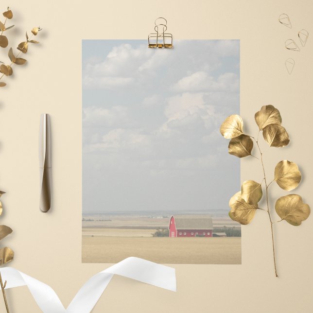 Landschaftsgestationspapier für Weizenfelder (In Situ)