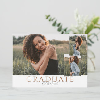 Landschaftsgraduate Foto Ankündigung mit Collage