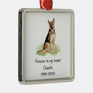 Landschaftsgrößen-Foto-Andenken Haustier Hund Me Ornament Aus Metall