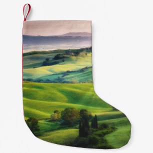 Landschaftsgrün: Hell gestrichene Ruhe Kleiner Weihnachtsstrumpf