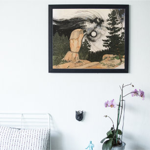 Landschaftsillustration Colorado Gebirgsstraße  Fotodruck