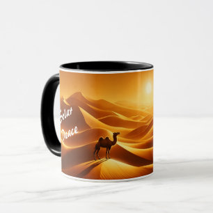 Landschaftskamel Wüstendekor Sonne trocken Tasse